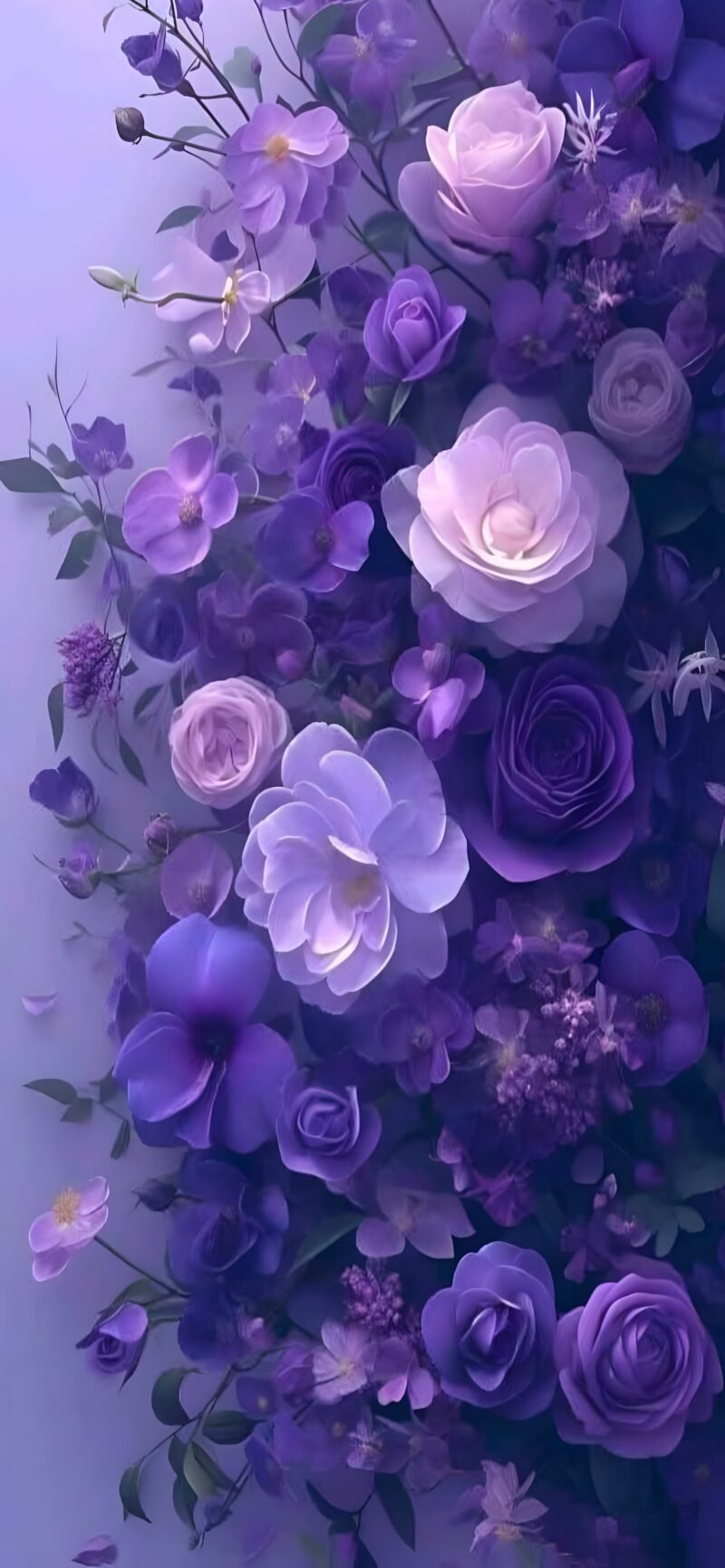 Purple Floral Wonderland HD wallpaper free download