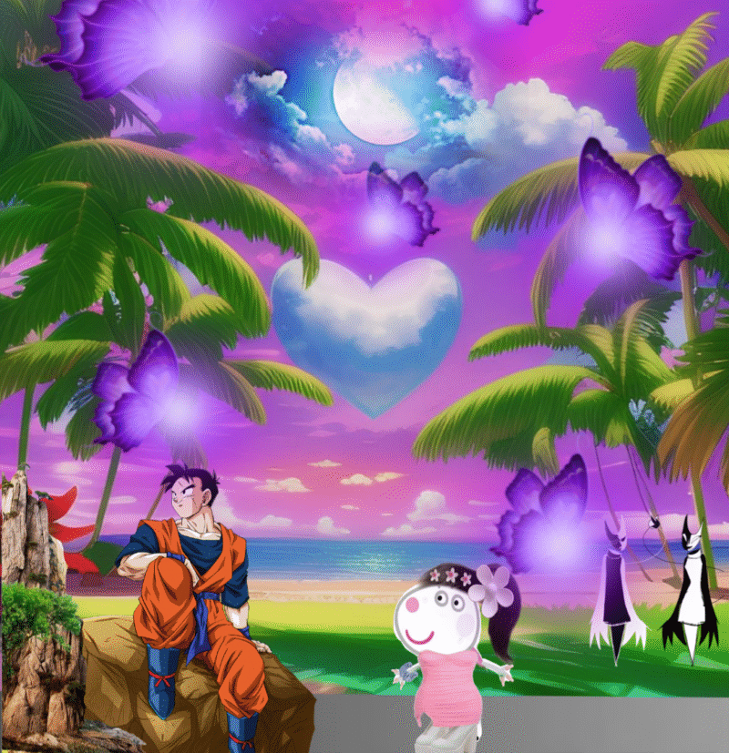 Anime Beach Fantasy HD Wallpaper free download