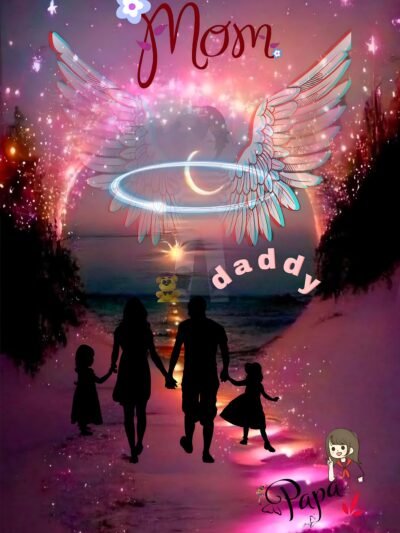 Celestial Family Walk HD Wallpaper