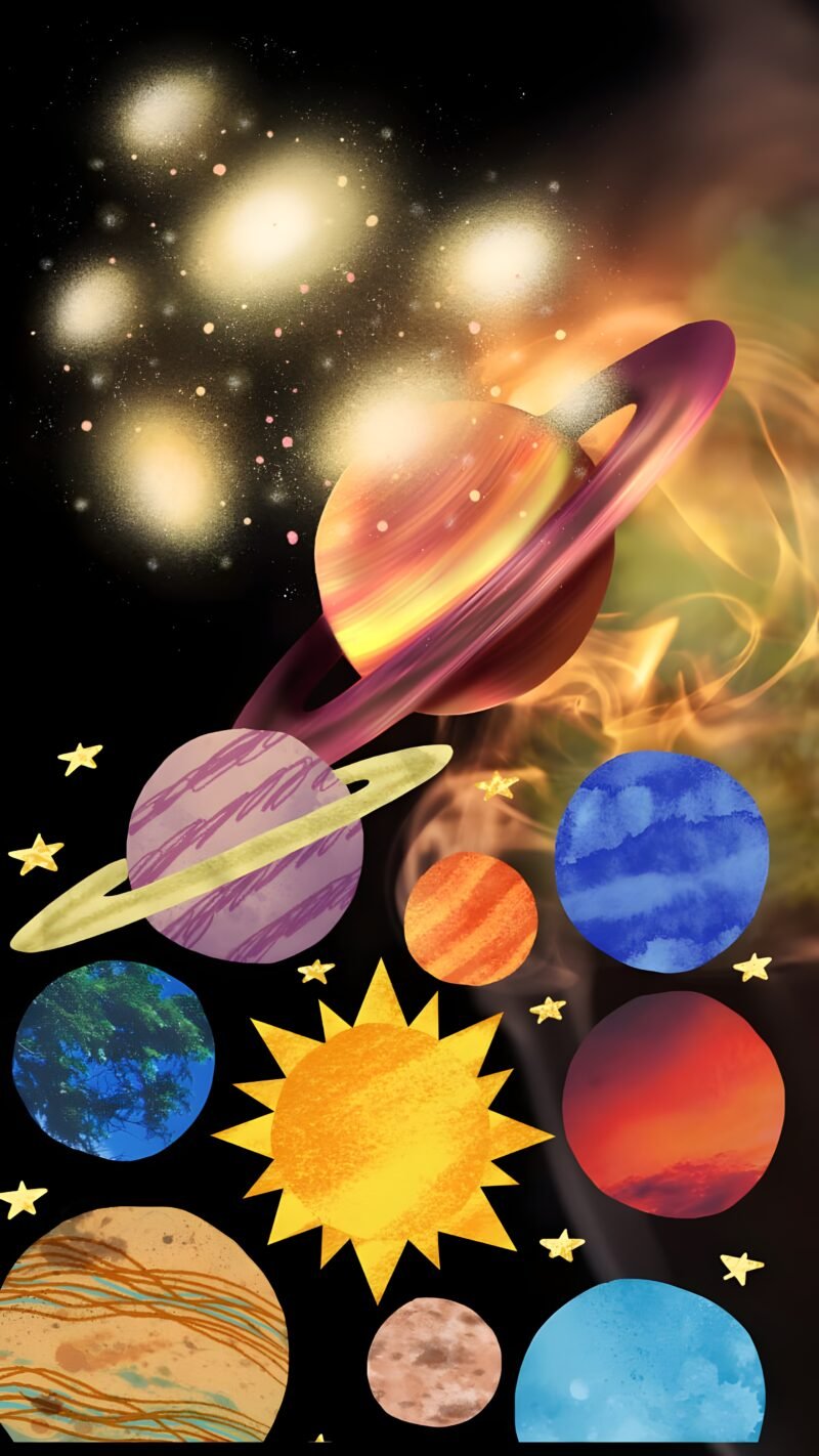 Cosmic Solar System HD Wallpaper free download