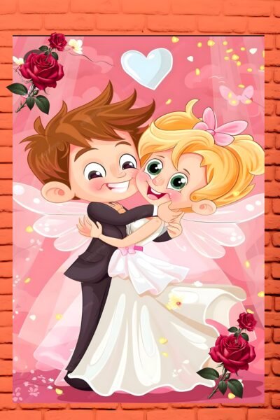 Fairy Wedding Embrace HD Wallpaper