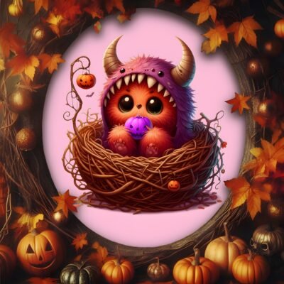 Pumpkin Decor Wallpaper HD Halloween Nest Creature