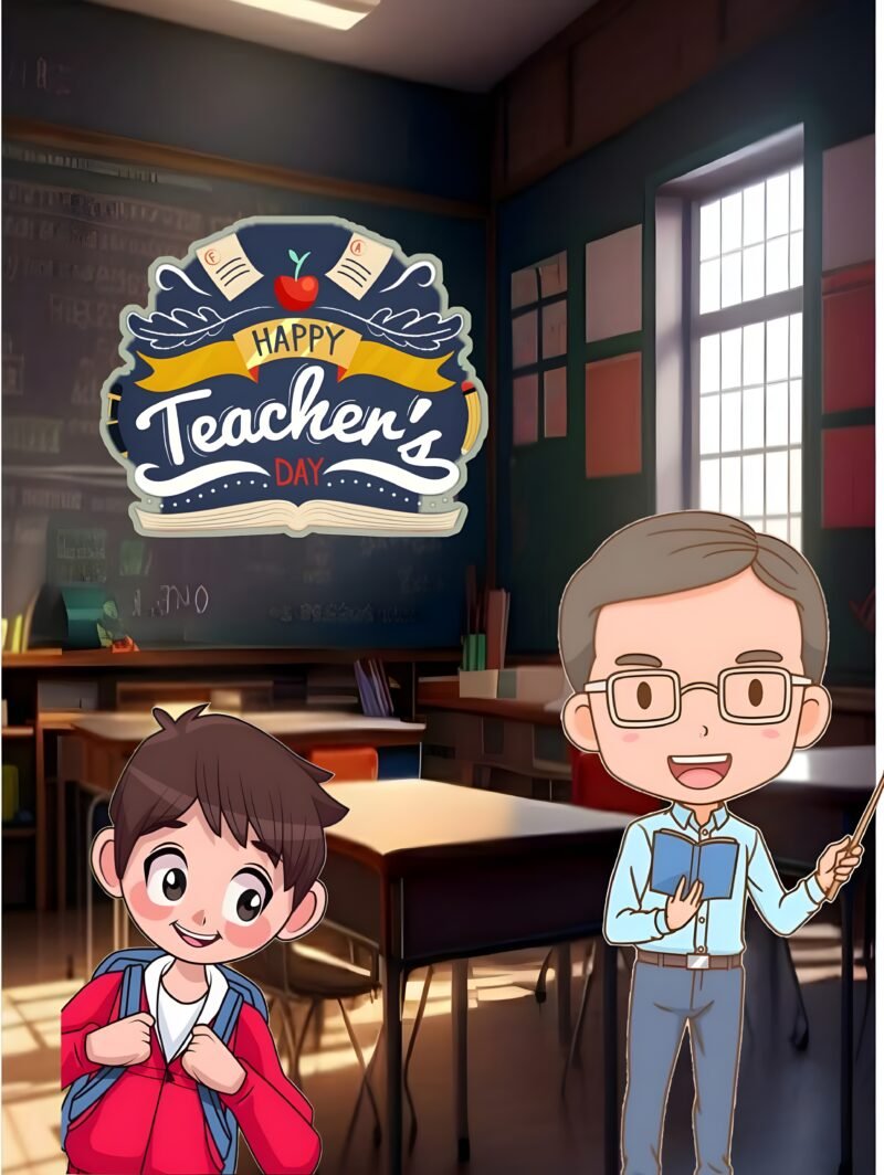 Happy Teachers Day Classroom HD Wallpaper free download