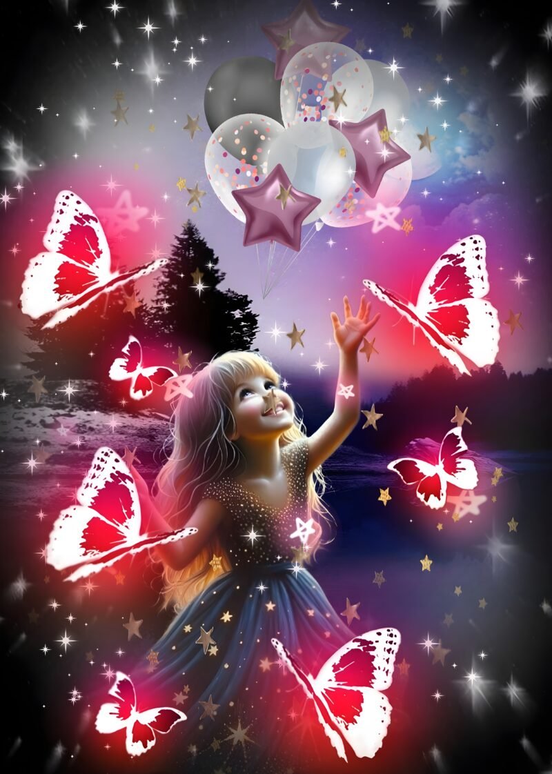 Magical Twilight Balloons HD Wallpaper free download