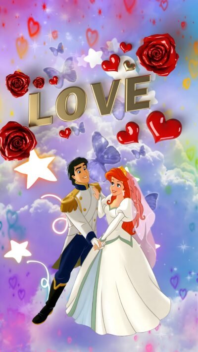 Romantic Prince Princess Sky Love HD Wallpaper