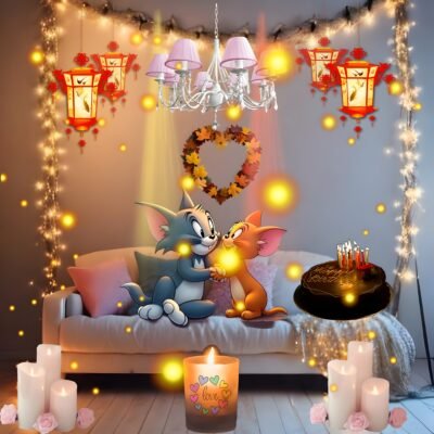 Red Wallpaper HD Tom Jerry Romantic