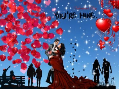 Valentine Couple Embrace HD Wallpaper