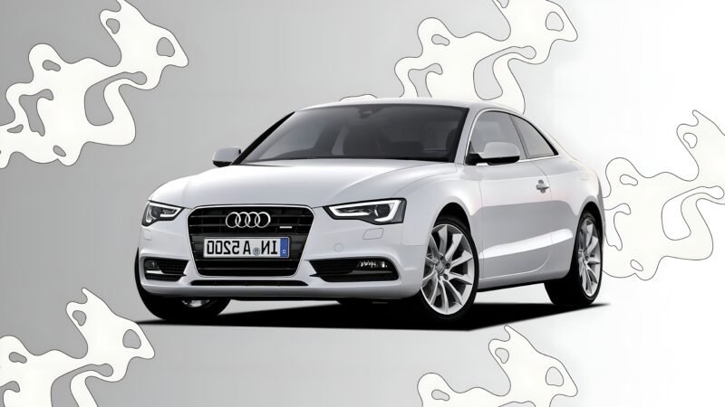 White Audi Abstract Front Angle HD wallpaper free download