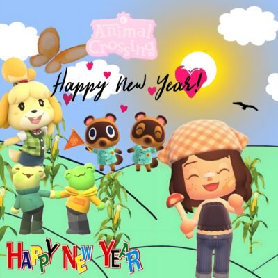 Green Wallpaper HD Animal Crossing New Year