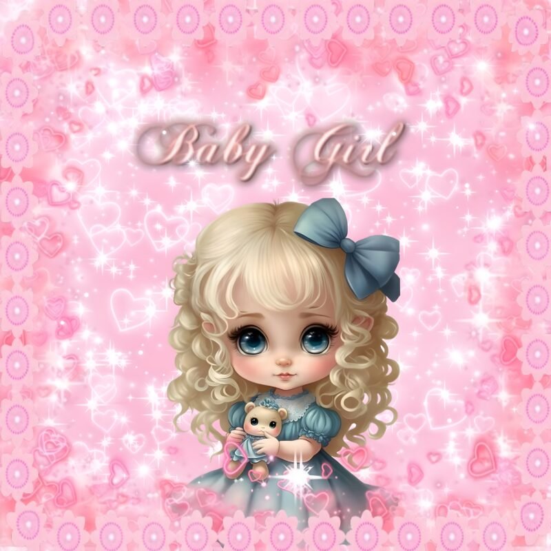 Baby Girl Fantasy Pink HD Wallpaper free download