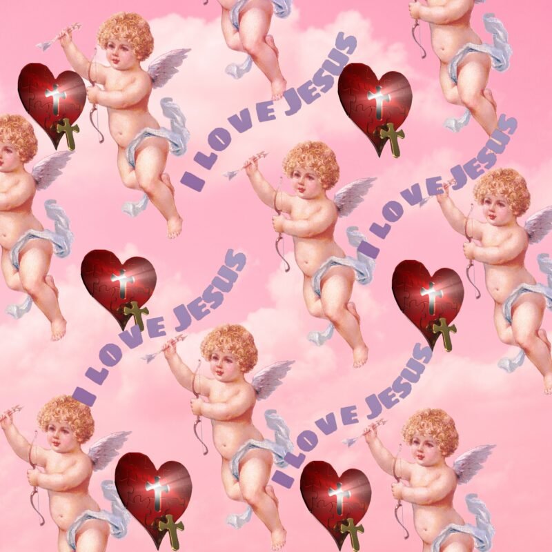 Cherub Sacred Heart Love Jesus HD wallpaper free download