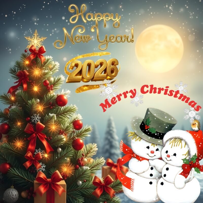 Christmas New Year Festive Snow HD wallpaper free download