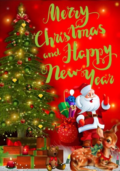 Christmas Santa Festive Greeting HD Wallpaper