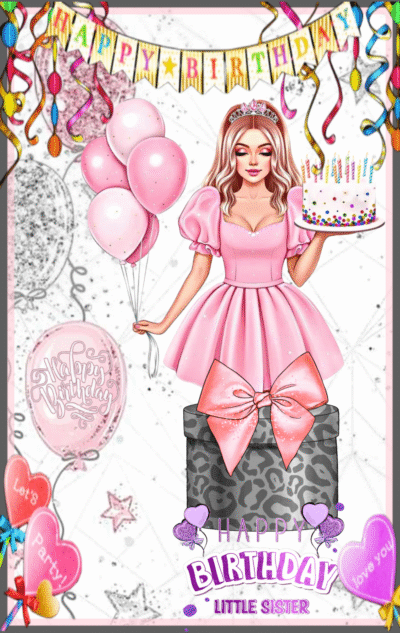 Happy Birthday Sister Celebration HD Wallpaper