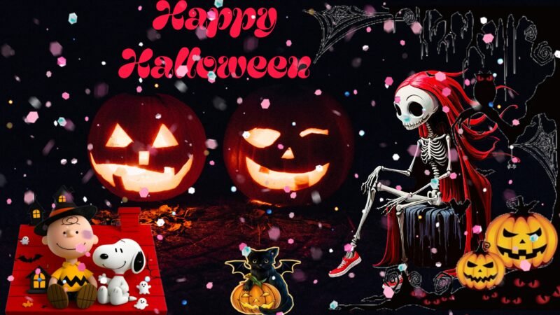 Happy Halloween Cartoon Pumpkins HD wallpaper free download