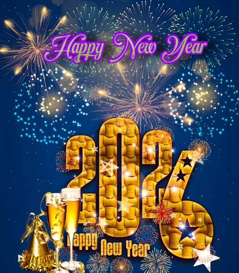 Happy New Year 2026 Celebration HD wallpaper free download