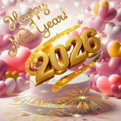 Gold Wallpaper HD Happy New Year Balloons