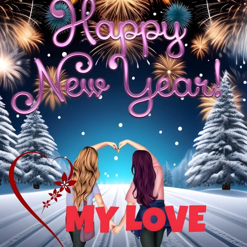 Happy New Year Love HD Wallpaper free download