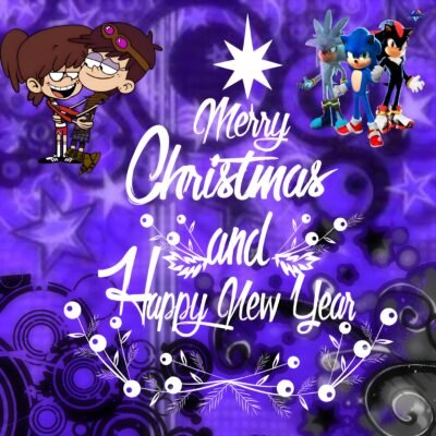 Merry Christmas Festive Purple HD Wallpaper
