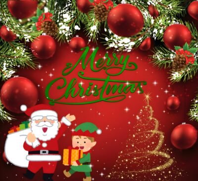 Merry Christmas Festive Santa HD Wallpaper