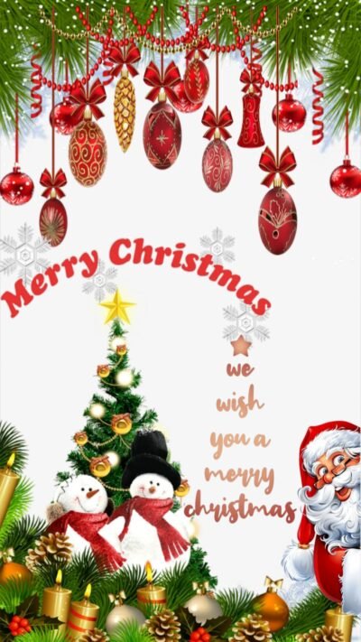 Red Wallpaper HD Merry Christmas Festive