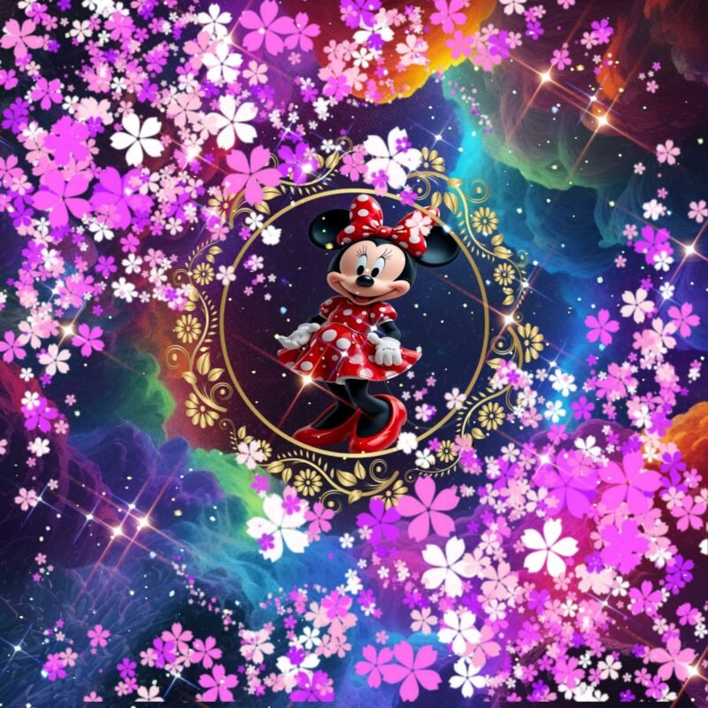 Minnie Cosmic Floral Fantasy HD wallpaper free download