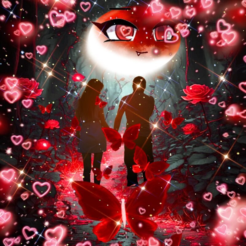 Romantic Moon Path HD wallpaper free download