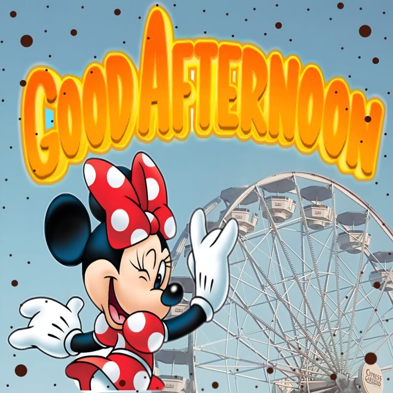 Good Afternoon Minnie Mouse HD Wallpaper free download