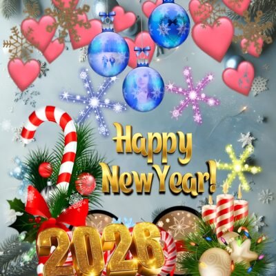 5760x5760 Wallpaper – Happy New Year 2026 Festive