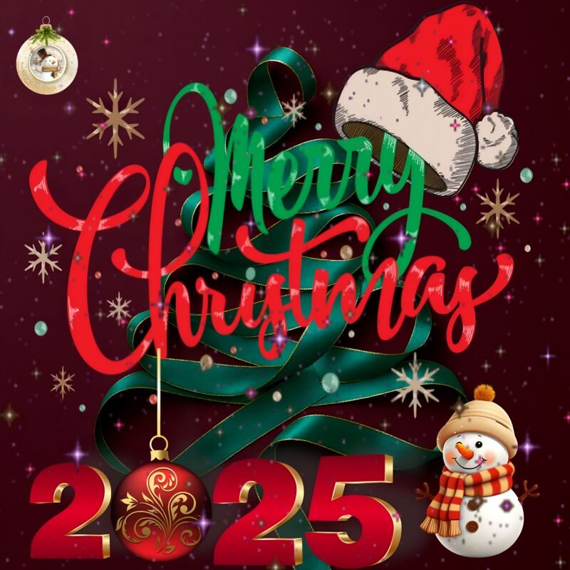 Merry Christmas Festive HD wallpaper free download