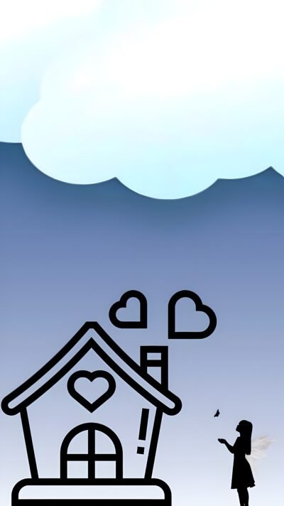 Mobile Wallpaper HD Angel Home Love Sky