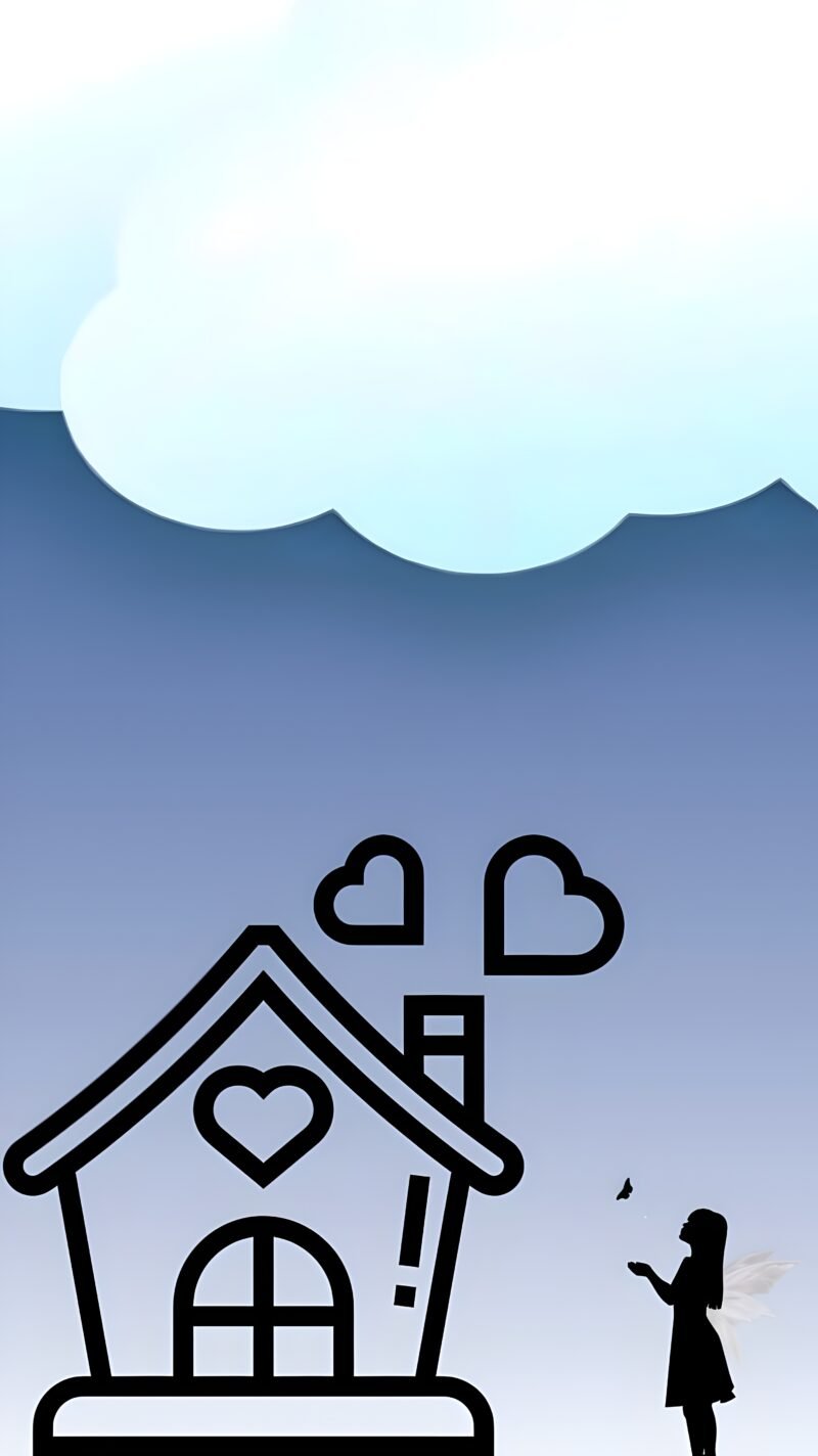 Angel Home Love Sky HD Wallpaper free download