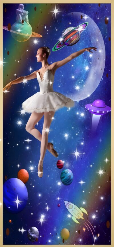 Ballet Dancer Cosmic Dream HD Wallpaper