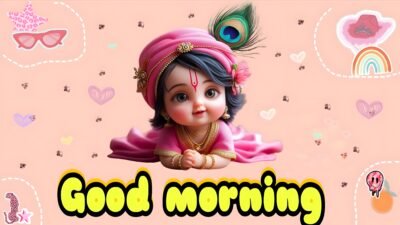 Cute Hindu God Wallpaper – Cute Baby Krishna Good Morning