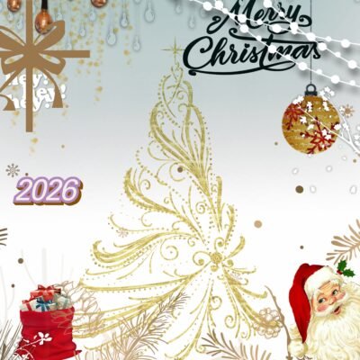 Gold Wallpaper HD Elegant Christmas 2026