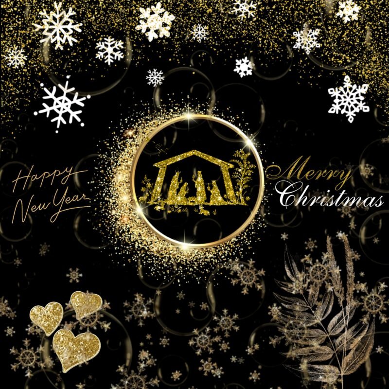 Elegant Christmas New Year HD wallpaper free download