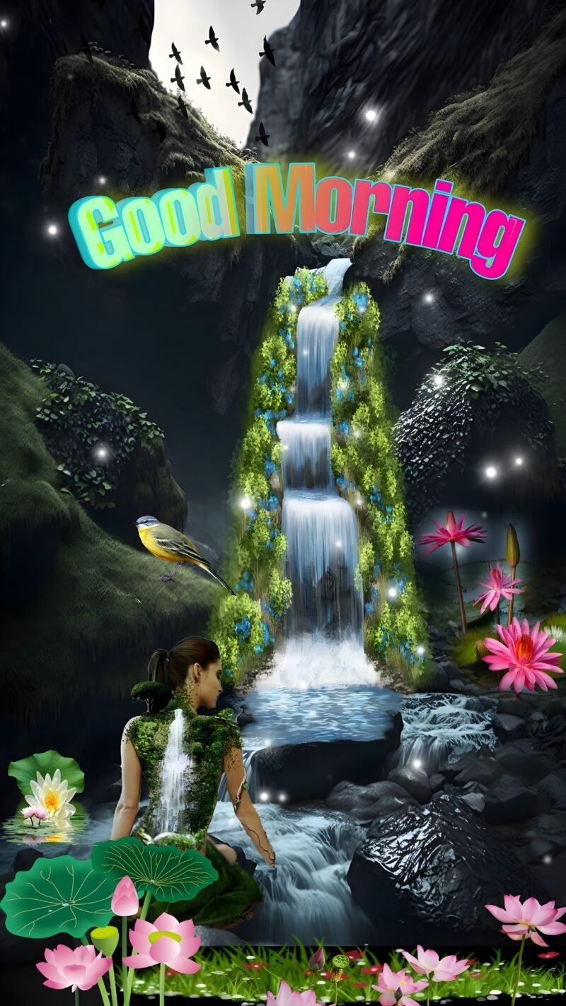 Enchanting Waterfall HD Wallpaper free download