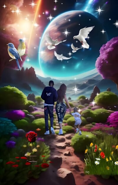 Family & Nature Wallpaper Family Journey Cosmic Fantasy HD