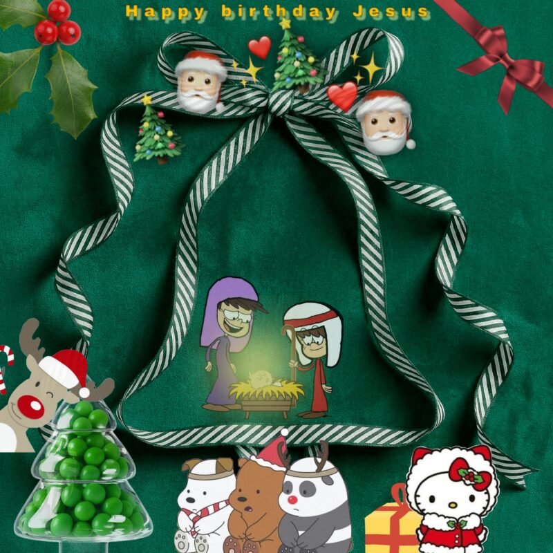 Festive Cartoon Christmas HD wallpaper free download