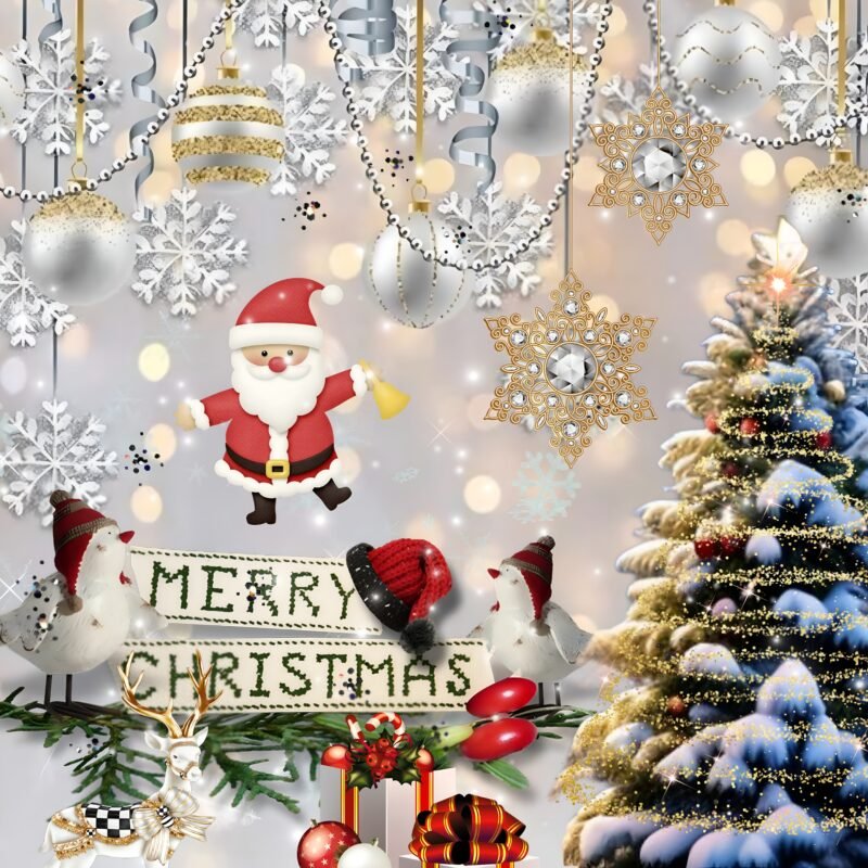 Festive Christmas HD Wallpaper free download