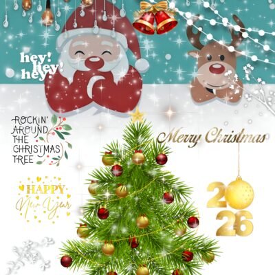 Cool Blue Wallpaper HD Festive Christmas