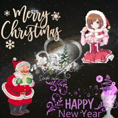 Deep Black Wallpaper HD Festive Christmas New Year