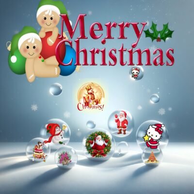 Festive Merry Christmas HD Wallpaper