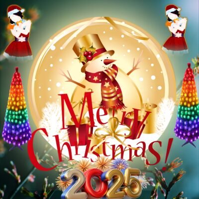 Bright Green Wallpaper HD Festive Merry Christmas