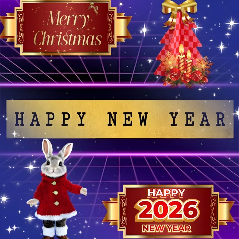 Festive New Year 2026 HD wallpaper free download