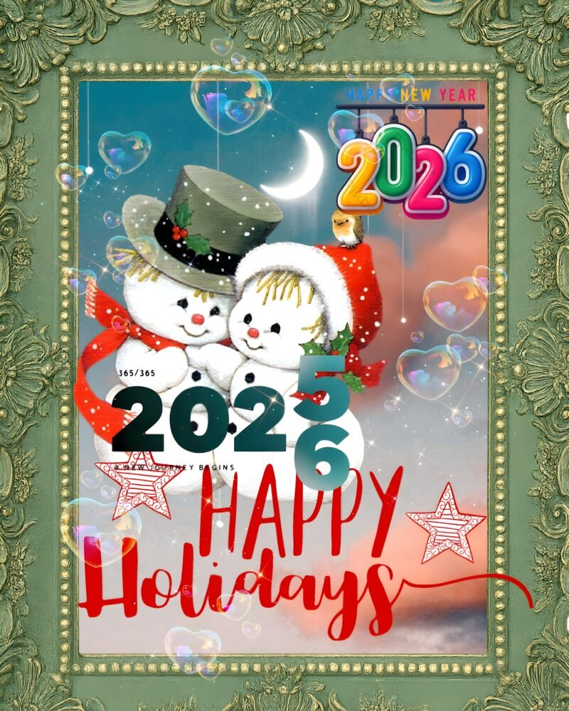 Festive Snowman Holiday HD Wallpaper free download