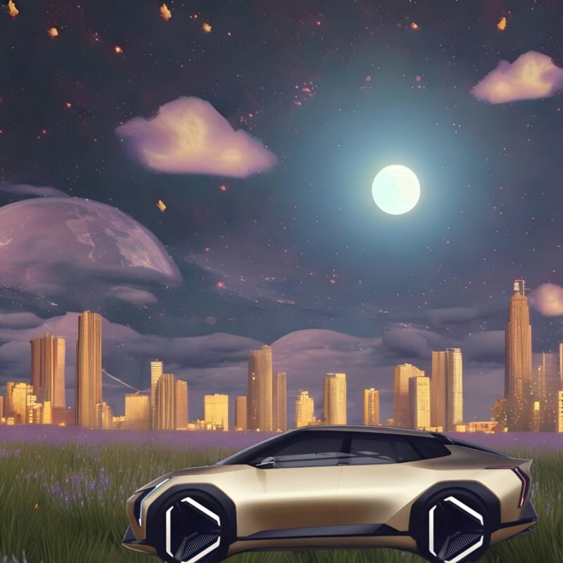 Futuristic Electric Car HD Wallpaper free download