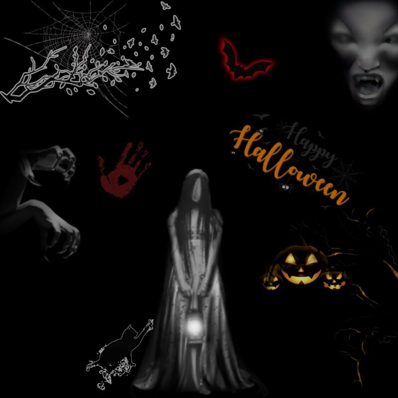 Ghostly Halloween Night HD wallpaper free download