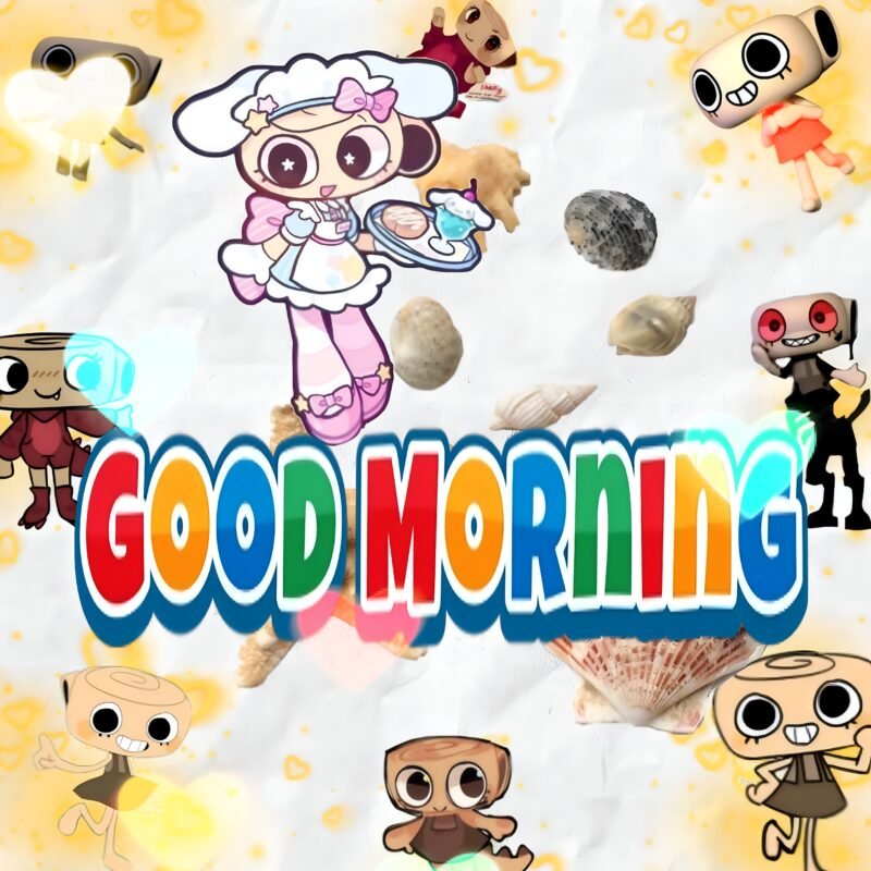 Good Morning Colorful Cartoon HD Wallpaper free download