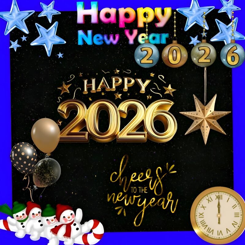 Happy 2026 New Year Celebration HD wallpaper free download